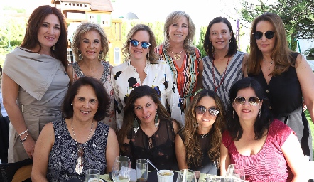  Anita Anaya, Gloria Estrada, Rocío Gómez, Maru Bárcena, Ana Luisa Garza, Montse Fonte, Beatriz Treviño, Gaby Goldaracena, Martha Chalita y Cynthia Sánchez.