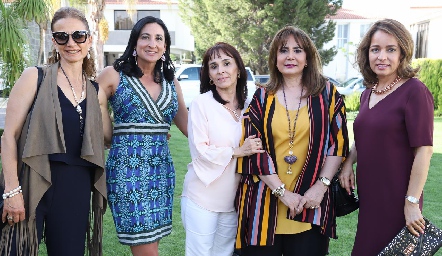  Beatriz Rangel, Blanca Cantú, Susana Lozano, Laura Rodríguez y Ana Luisa Acosta.