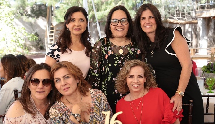  Martha Carrillo, Gaby Espinosa, Guille Meade, Claudia Revuelta, Cecilia Morales y Gaby Cubillas.