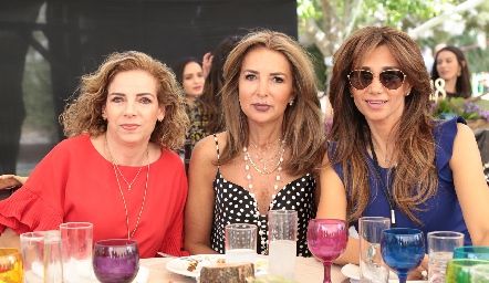  Gaby Cubillas, Cristina Mexicano y Cecilia de los Santos.