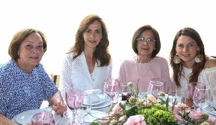  Maristela Ramírez, Cecilia de la Torre, Nora Terán y Julene Arzola.