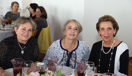  Tesa Vertiz, Mary Galán y Licha Abella.