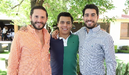  Memo Hernández, Lisandro Bravo y José Manuel Lázaro.