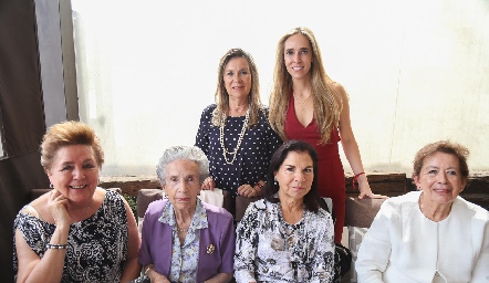  Edith Jaimes, Montse Martínez, Olivia Villarreal, María Díaz infante, Tere Foyo y Ana Katarina Galler.