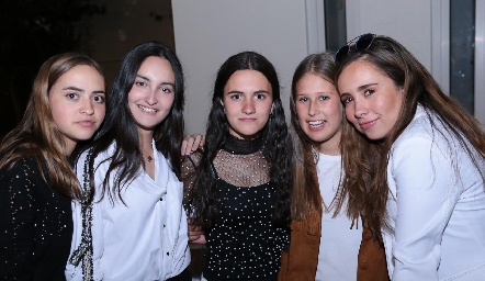  Lorenza Hinojosa, Lorenza Gárate, Mare Cohen, Isa Galván y Ana Isa Jonguitud.