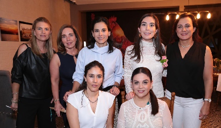  Francine Coulón, Rocío Valle, Anilú Enríquez, Beatriz Báez, Susana Salgado, Mónica Abud y Alejandra Martínez.