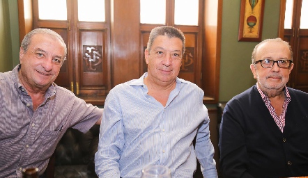  Alejandro Córdoba, Gabriel González y Evaristo Lafuente.