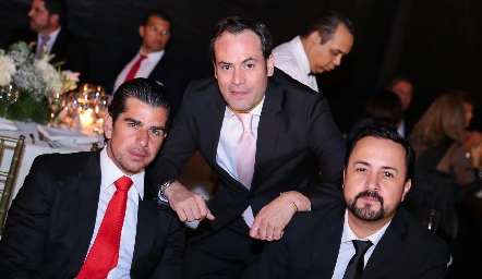  Alejandro Valladares, Jorge Barrera y SalimGutiérrez.