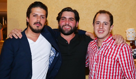  Jaime Navarro, Antonio Esper y Santiago Aguillón.