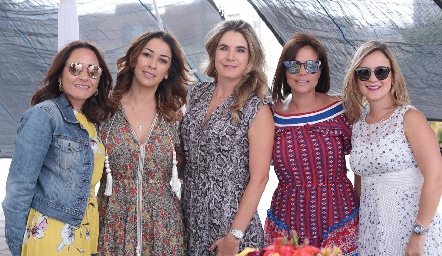 Marijó Abaroa, Pilar Martínez, Lorena Ibarra, Maga Nieto y Sandra Pérez.