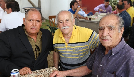  José Luis, Ricardo Narváez y Dámaso Güemes.