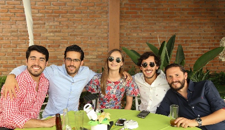  José Manuel Lázaro, Joel Núñez, Laura Díaz, Fernando Díaz de Léony Memo Hernández.