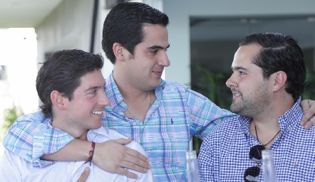  Diego Cerecedo, Rodolfo Ortega y Andrés Mina.