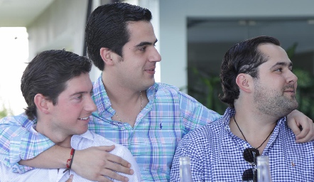  Diego Cerecedo, Rodolfo Ortega y Andrés Mina.