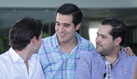  Diego Cerecedo, Rodolfo Ortega y Andrés Mina.