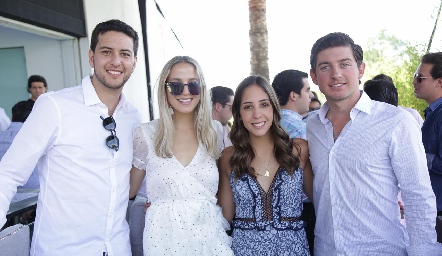  David Dauajare, Francessca, Alejandra Villarreal y Diego Cerecedo.
