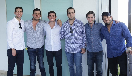  David Dauajare, Toro Gómez, Diego Cerecedo, Andrés Mina, Felipe Palau y José Lorca.