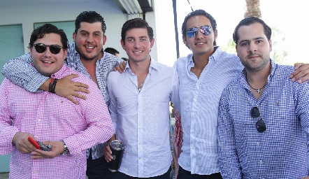  Jorge Sthal, Toro Gómez, Diego Cerecedo, Mauricio Sánchez y Andrés Mina.