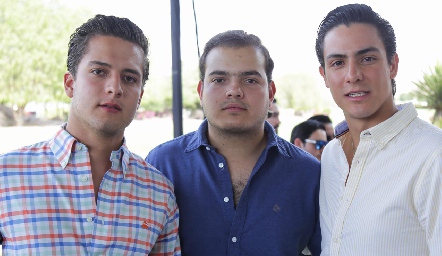  Rodrigo Díaz de León, Mauricio Scheckaibán y Juan Carlos Castillo.