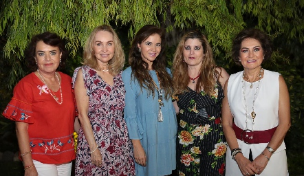  Cone Zendejas, Adelina Lasso de la Vega, Sigrid Werge, Silvia Foyo y María Zendejas.