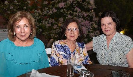  Nora Terán, Yolanda Valdez y Pilar Labastida.