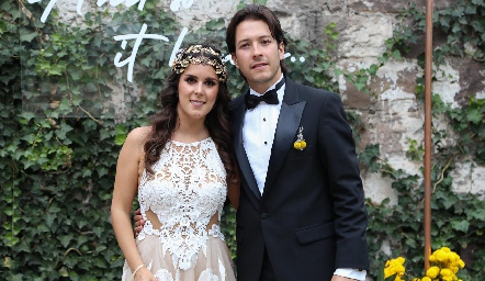  Claudia Antunes Castro de la Maza y Mauricio Dibildox Gómez ya son esposos.