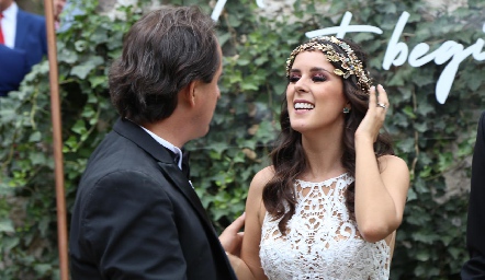  Raúl Antunes con su hija Claudia .