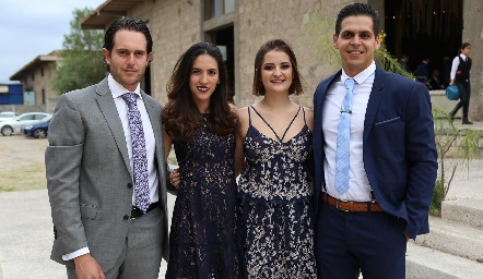  Carlos Del Valle, Claudia Díaz de León, Pau Dibildox y Miguel Sori.