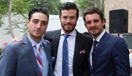  Roberto Zollino, Roberto Lozano y Jorge Gómez.