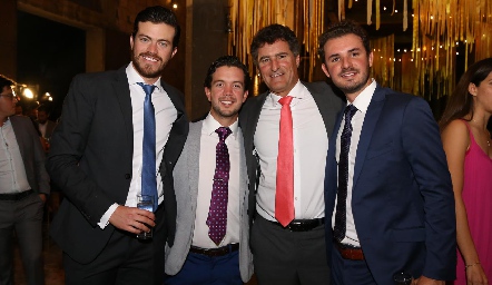  Roberto Lozano, Daniel Granados, Jorge Gómez y Jorge Gómez.