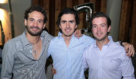  Efraín Barrera, Memo Gómez y Daniel Granados.