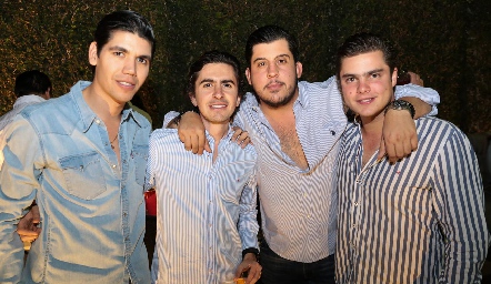  Rafa Tobías, Memo Gómez, Toro Gómez y Santiago Rosillo.