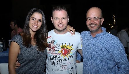  Tania Elías, Guillermo del Camino y Guillermo Meade.