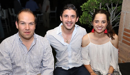  Andrés Rubín, Federico Garza y María Gameros.