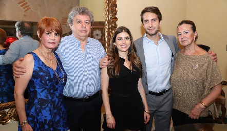  Isa Cabrera, Virgilio Garaza, Isa Garza, Jorge Meade y María Luisa Díaz de León.