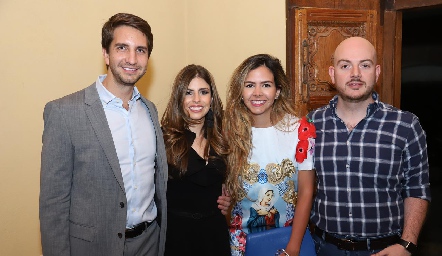  Jorge Meade, Isa Garza, María Martínez y Ernesto de la Maza.