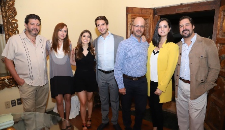  ErickMeade, Beatriz González, Isa Garza, Jorge, Guillermo y Mariana Meade y Miguel Martínez.