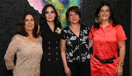  Sandra Galván, Mariana Rodríguez, Luz Gabriela González y Rocío Espinosa.