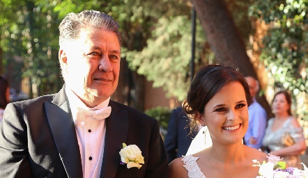 José Alberto Meade con su hija Ana Paty.