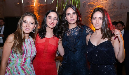  Elizabeth Treviño, Luli Lamas, Daniela de la Fuente y Nayeli Maya.