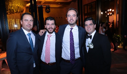  Armando Jasso, Diego Vivanco, Jesús Martínez y Alejandro Pérez.