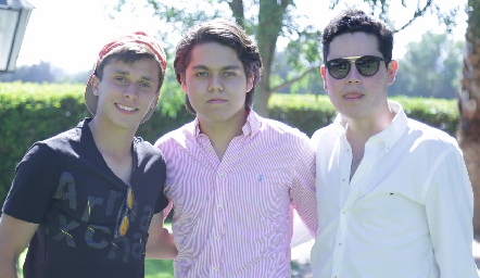  Luis Tinajero, Carlos Rosales y Fede Delgado.