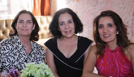 Teresa del Pozo, Concha Quilatán y Karina Santoscoy.