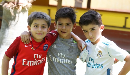  Diego, Iker y Mateo.