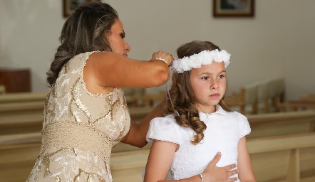 Michelle Zarur con su hija Michelle Heinze.