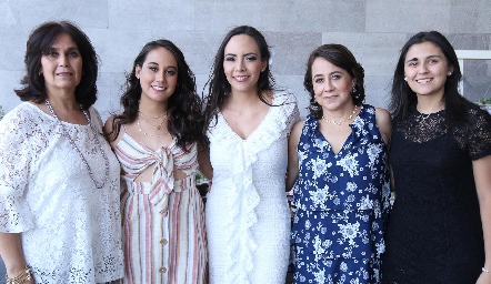 Berenice Hermosillo, Laura Hermosillo, Giselle Martínez, Rosy Guerrero e Isa Fernández.