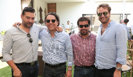  Armando Miramontes, Juan Pablo Soto, Clemente Rodríguez y Diego García.