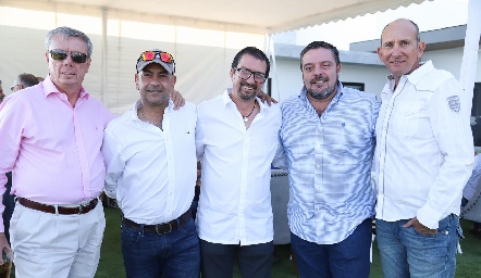  Patricio Jourdain, Raúl Valdés, Gerardo Cabrero, Héctor Morales y David Hernández.
