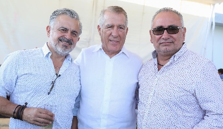  Juan Autrique, Alfonso Anaya y Roberto Zepeda.