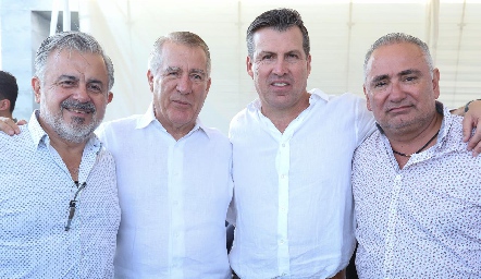  Juan Autrique, Alfonso Anaya, Alfonso Anaya y Roberto Zepeda.